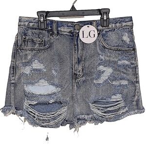 Nwt Luca + Grae Boulevard Denim Shorts Size Large